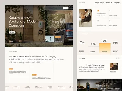 Voltnest - EV charging platform website design app automotive car design electric car ev illustration landing page platform product design saas ui ui design uiux ux design web design website