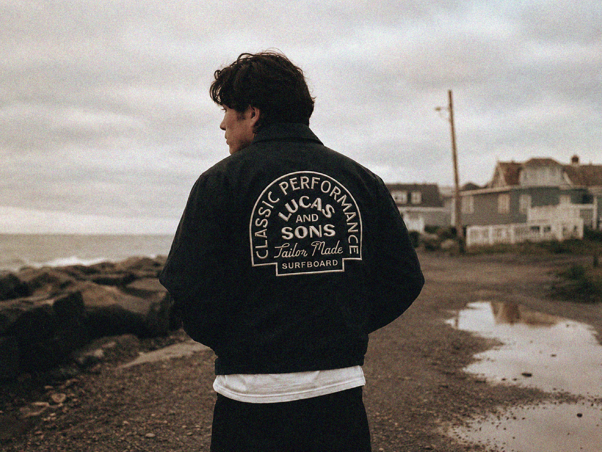 Lucas & Sons — Unused Surf Club Concept apparel apparel design badge design branding coastal style design graphic design heritage branding illustration lineart logo logo design merchandise monoline retro sportswear surf branding surf culture vintage aesthetic vintage logo