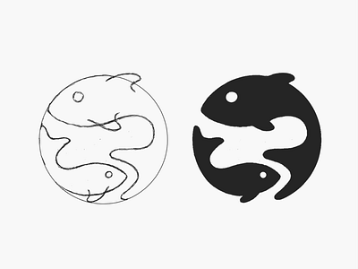 Fish Sketch! brand branding design drawing fish icon illustration logo logo design marine mark pisces sea sketch symbol