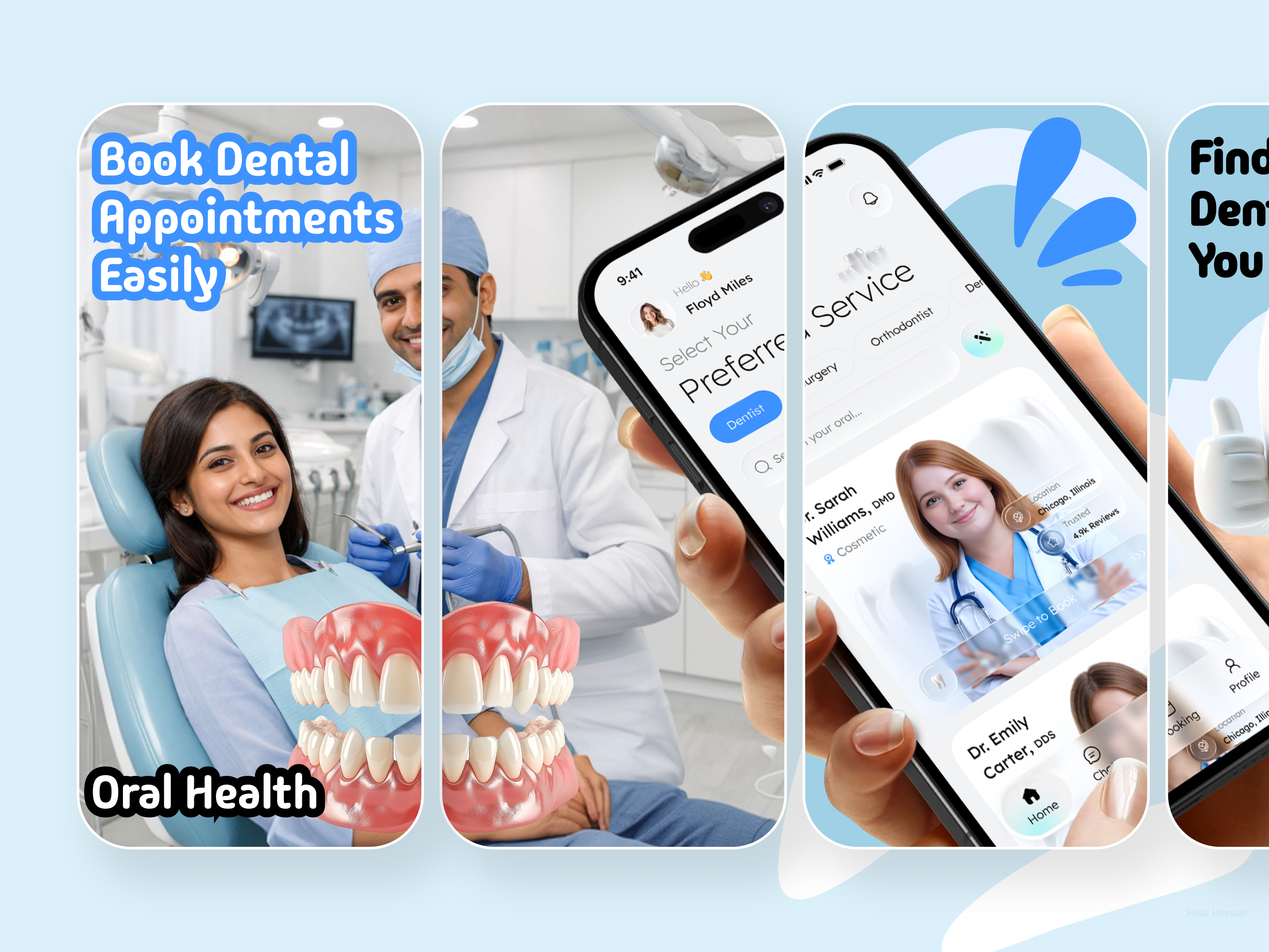 App Store Screenshots - Dental Care app marketing app screenshots design app store app store listing app store optimization app store preview app store screenshot app store screenshots design app store screenshots redesign dental app ios app screenshots mobile screenshot design screenshots screenshots redesign