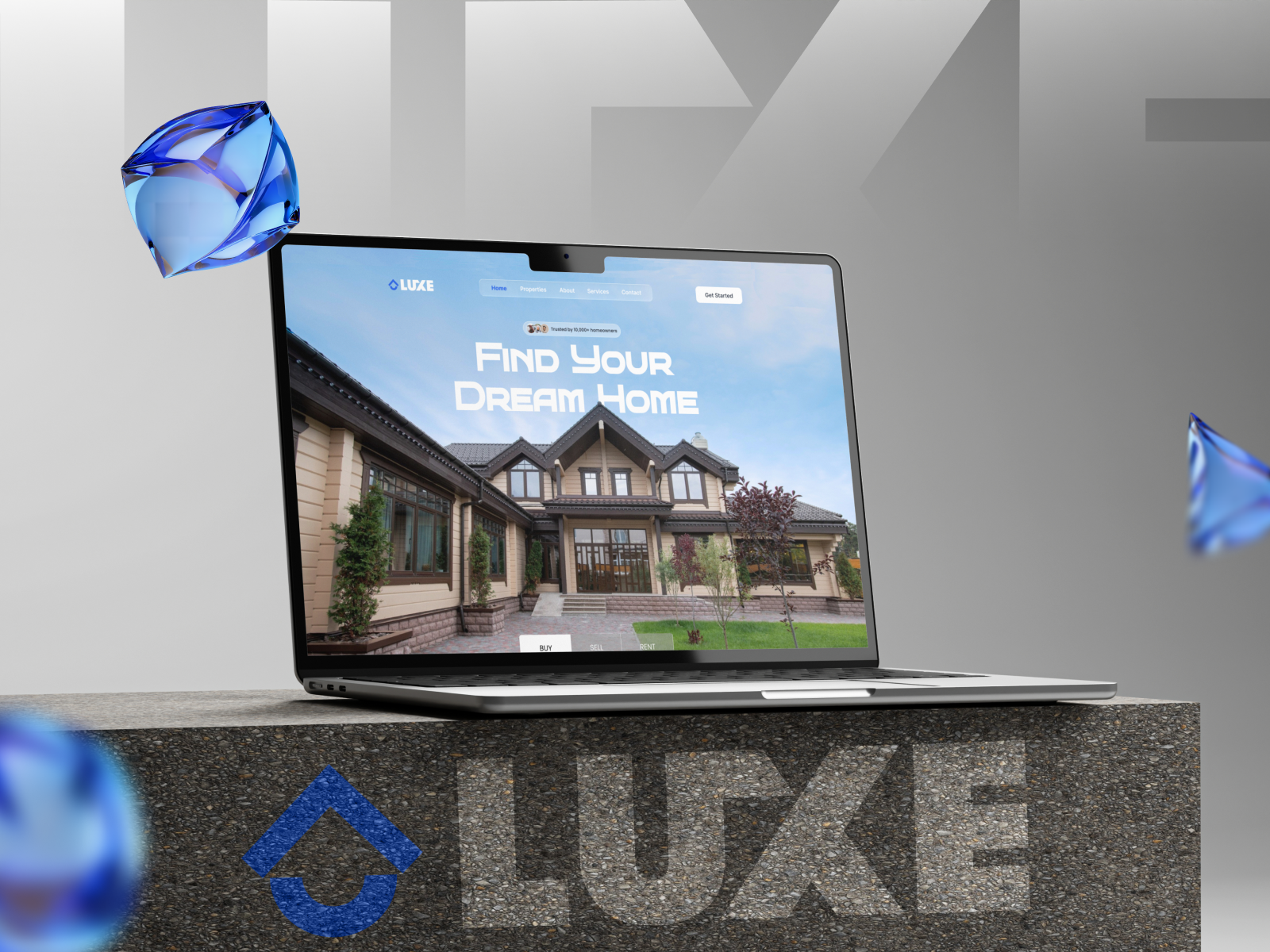 Luxe Real Estate Website Design design real estate web ui ui design uidesign ux web design