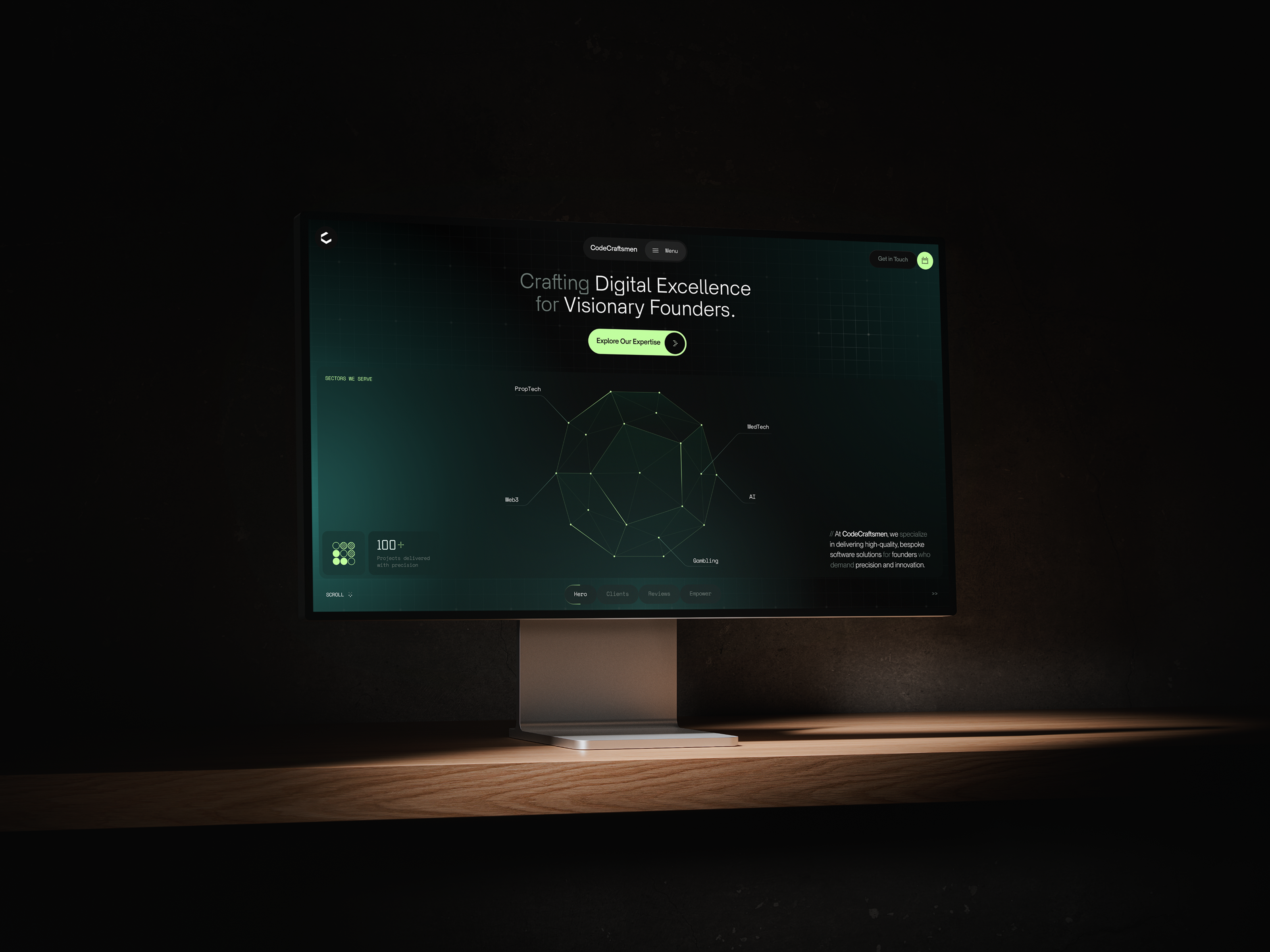CodeCraftsmen Vol.2 - Part 1 // Website 3d animation blacklead blacklead studio code custom development design ui ux web web design webflow website