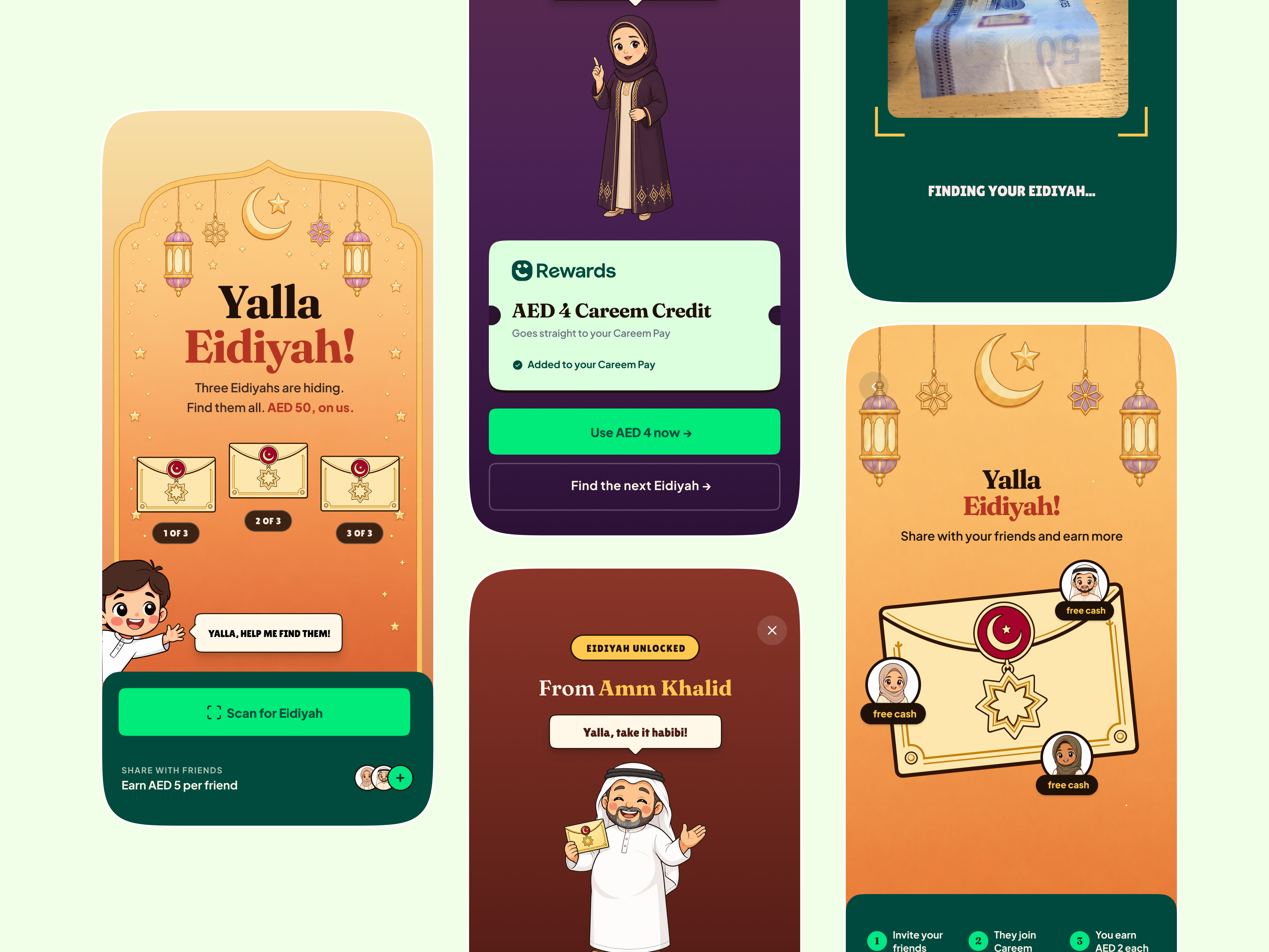 Example of Eid Gamification Concept for Careem