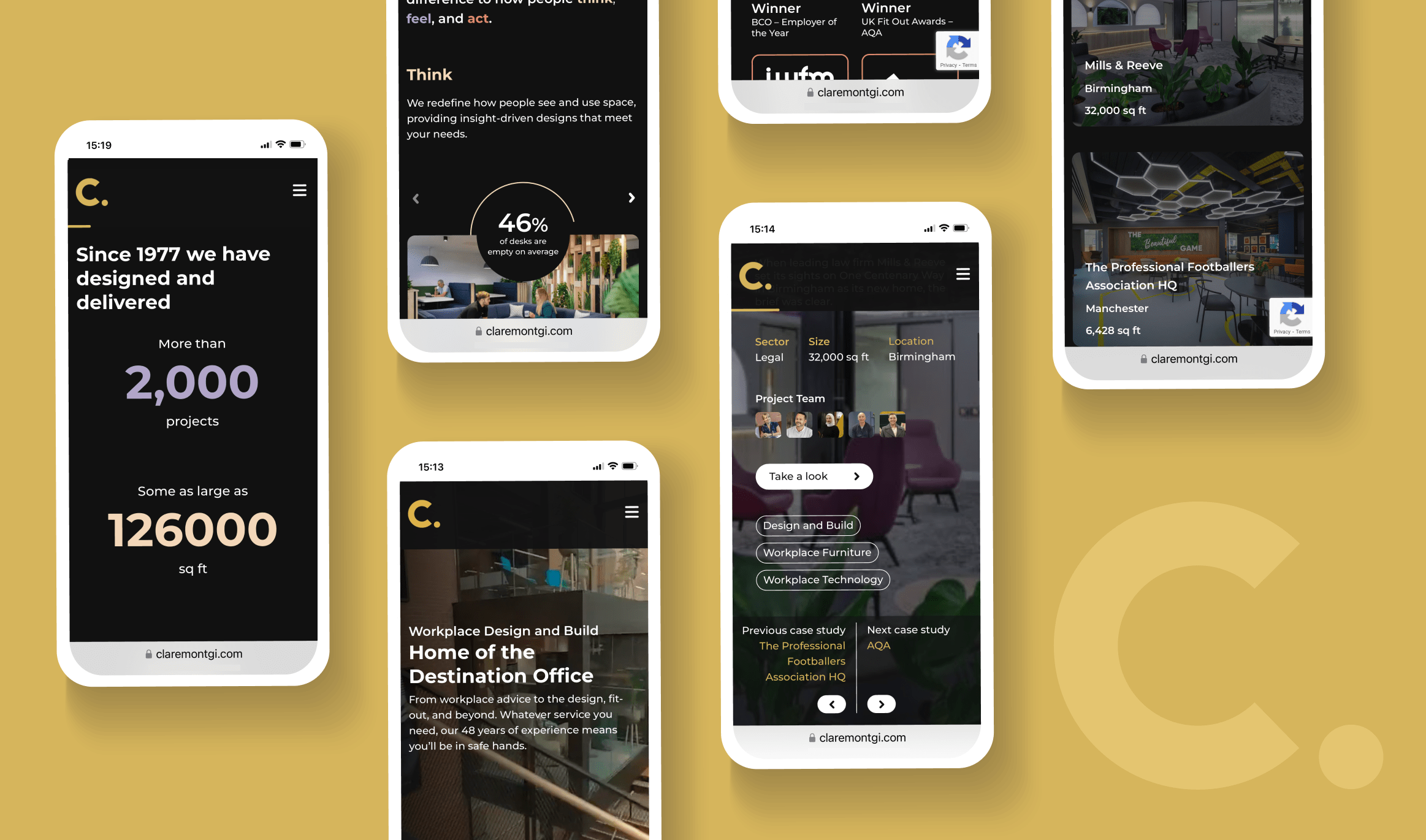 Example of Workplace Consultancy Website Design & Build