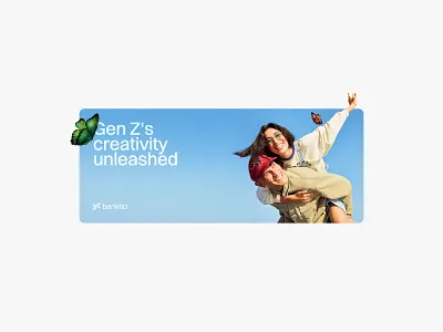 bankito® brand visual ad banking banner brand branding design finance fintech genz identity modern people