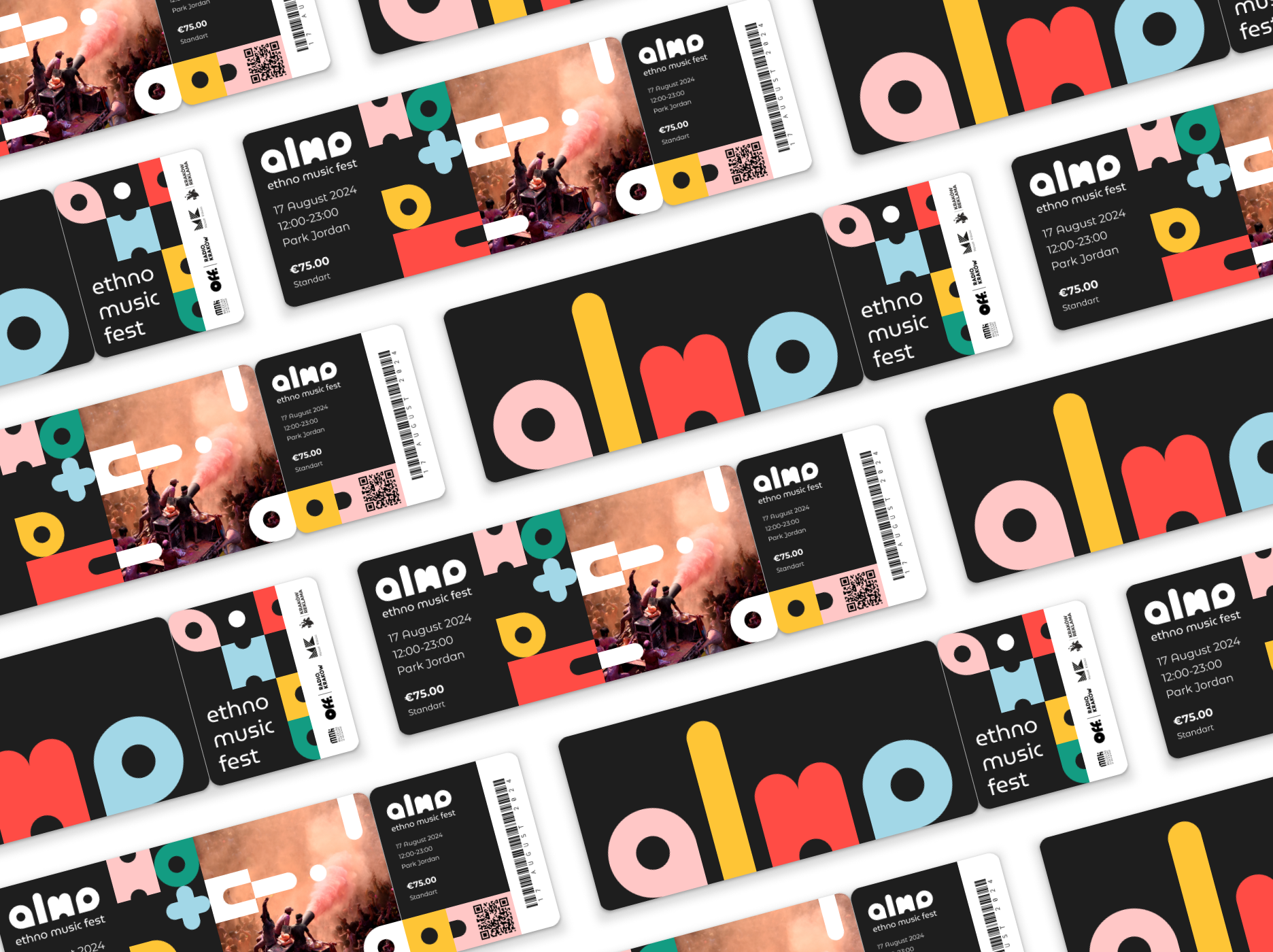 ALMA | Branding For The Ethno Music festival branding color blocking composition events festivals graphic design identity logo merch minimalism music posters print style guide typography vector visual design