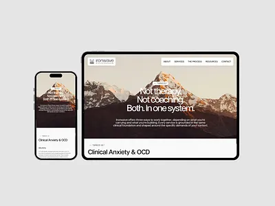 Website Design UI/UX - Mental Wellness Brand ui ui design uiux ux design web design web design uiux website website design