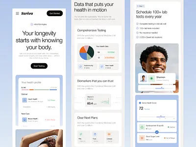 Telehealth Website - Lab Test Report design healthcare website lab test lab test report landing page landing page desig mobile ui product design superpower telehealth telehealth website telemedicine typography ui ui ux user experience ux website design