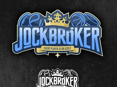 Logo design broker chipdavid crown dogwings logo sports sports graphic vector