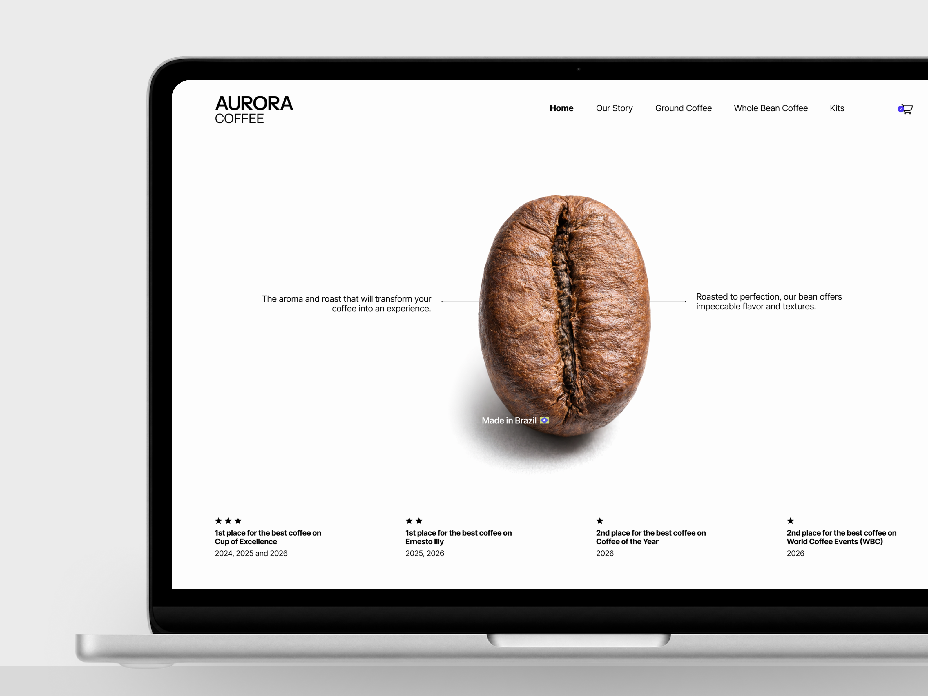 Coffee Brand Website UI Design for Premium Coffee Experience clean design coffee brand coffee design coffee website ecommerce design ecommerce ui flat flat design minimal design premium coffee product design site ui ui design user interface ux web design website website design website inspiration