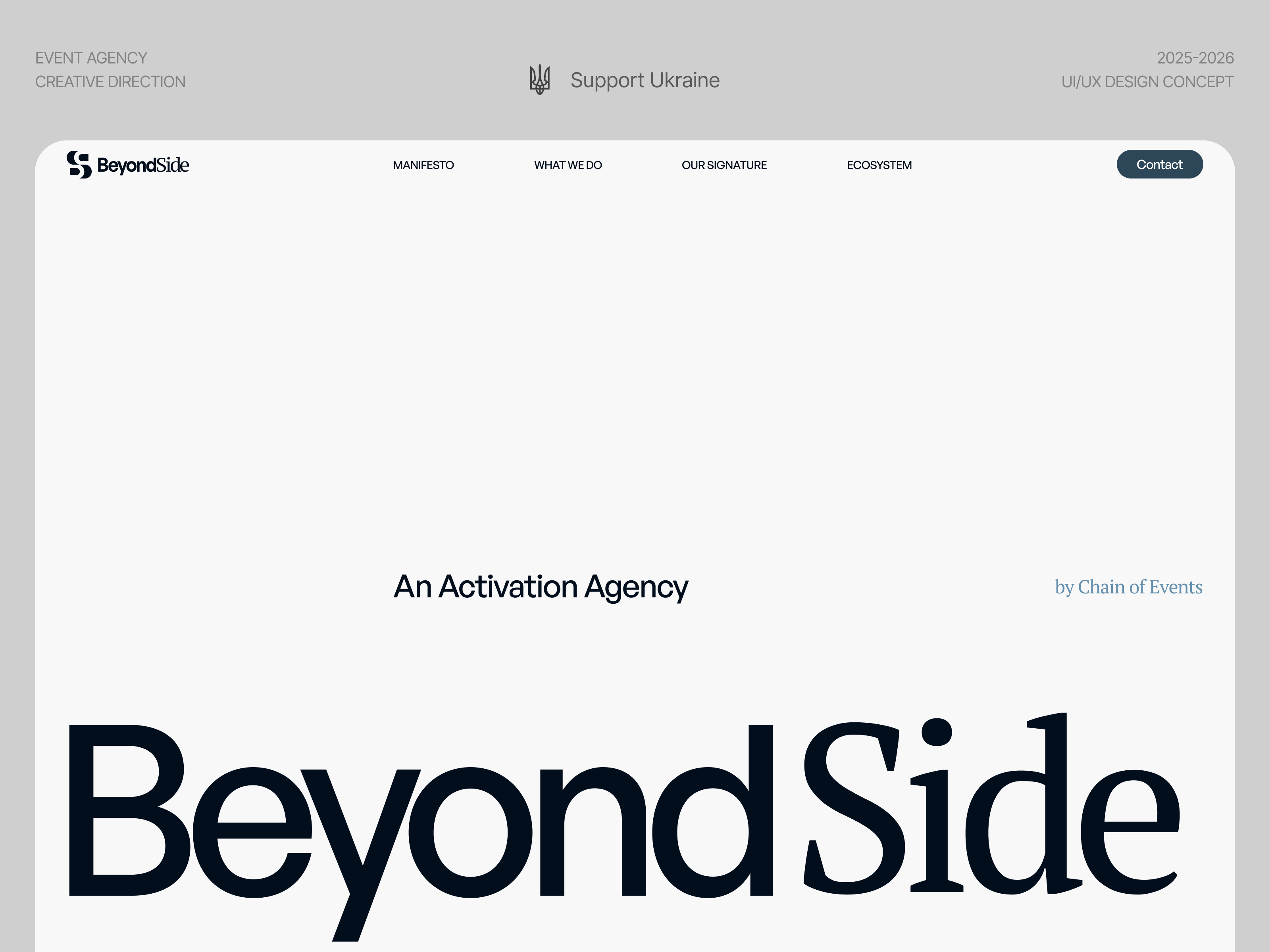 BeyondSide website🪞🍸 [Figma + Framer]