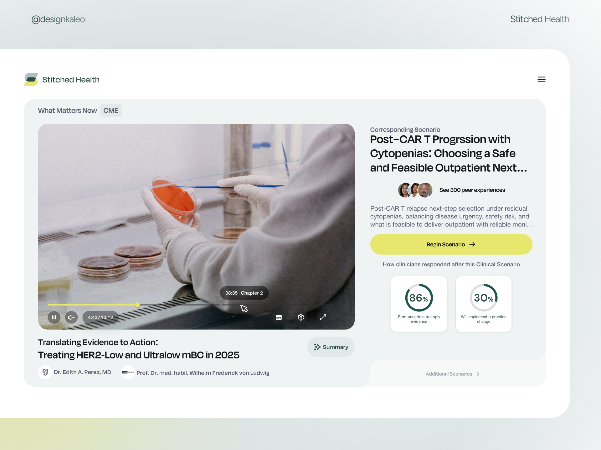 Example of Stitched Health — Redesigning Clinical Education