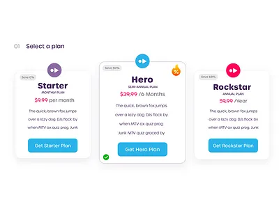 Pricing table for streaming service hosting plans pricing pricing table streaming ui