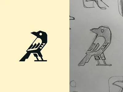 Crow or raven logo bird logo brand brand design brand designer branding branding design branding designer crow crow logo logo logo design logo designer logodesign logodesigner logotype raven raven logo startup logo