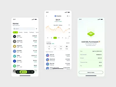 Payvexx - DeFi Mobile App Market Feature b2b clean crypto app crypto exchange cryptocurrency investment ios app minimalist mobile mobile app mobile banking mobile design modern product design professional saas startup uiux