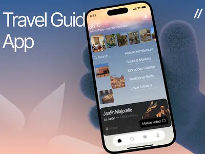Travel Guide Mobile iOS App Design ai ai app android app app design app interafce assistant chatbot dashboard dashboard design design guide app ios map mobile mobile app mobile ui travel app ui ux