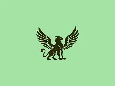 Griffin Logo For Sale. emblem griffin animal griffin expensive griffin for sale griffin logo for sale griffins griffon gryphon heraldic heraldy luxury marketing modern mythology professional protective reliability respectable strong