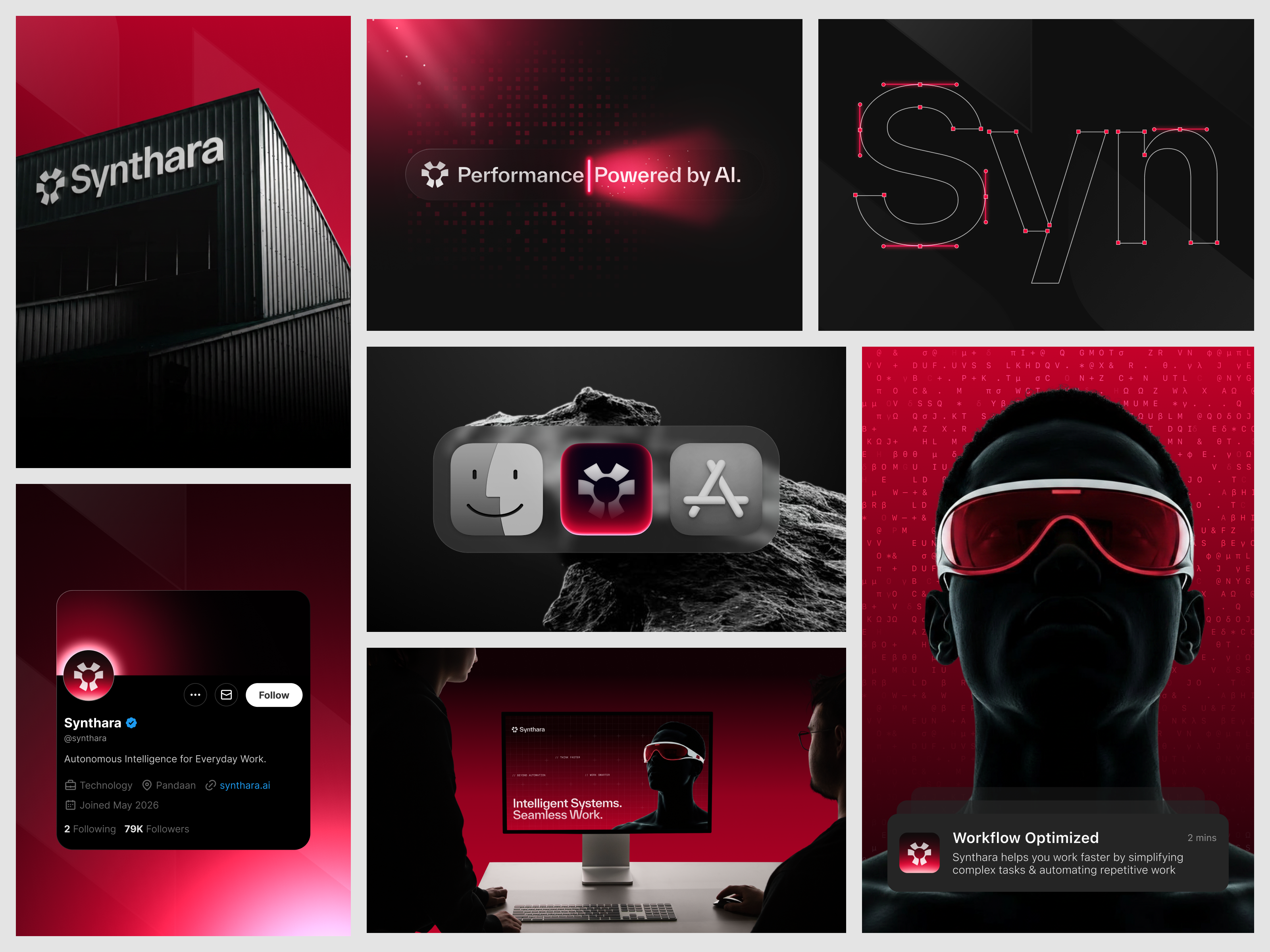 Synthara — AI Assistant ai assistant ai branding ai innovation artificial intelligence brand design brand identity brand strategy creative direction digital branding innovation design judha logo design modern branding product design saas branding startup branding tech branding tech startup visual identity