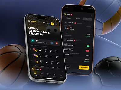 Soccer Mobile App bet casino app dark design flat ui football football news game design igaming interaction design ios match mobile app mobile app ui product design score app sport sport app sport news sports mobile app ui