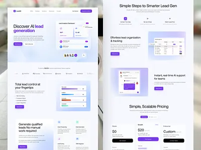 AI Lead Generation Website ai ai assistance ai marketing ai website landing page lead generation marketing ai marketing website saas web website website design