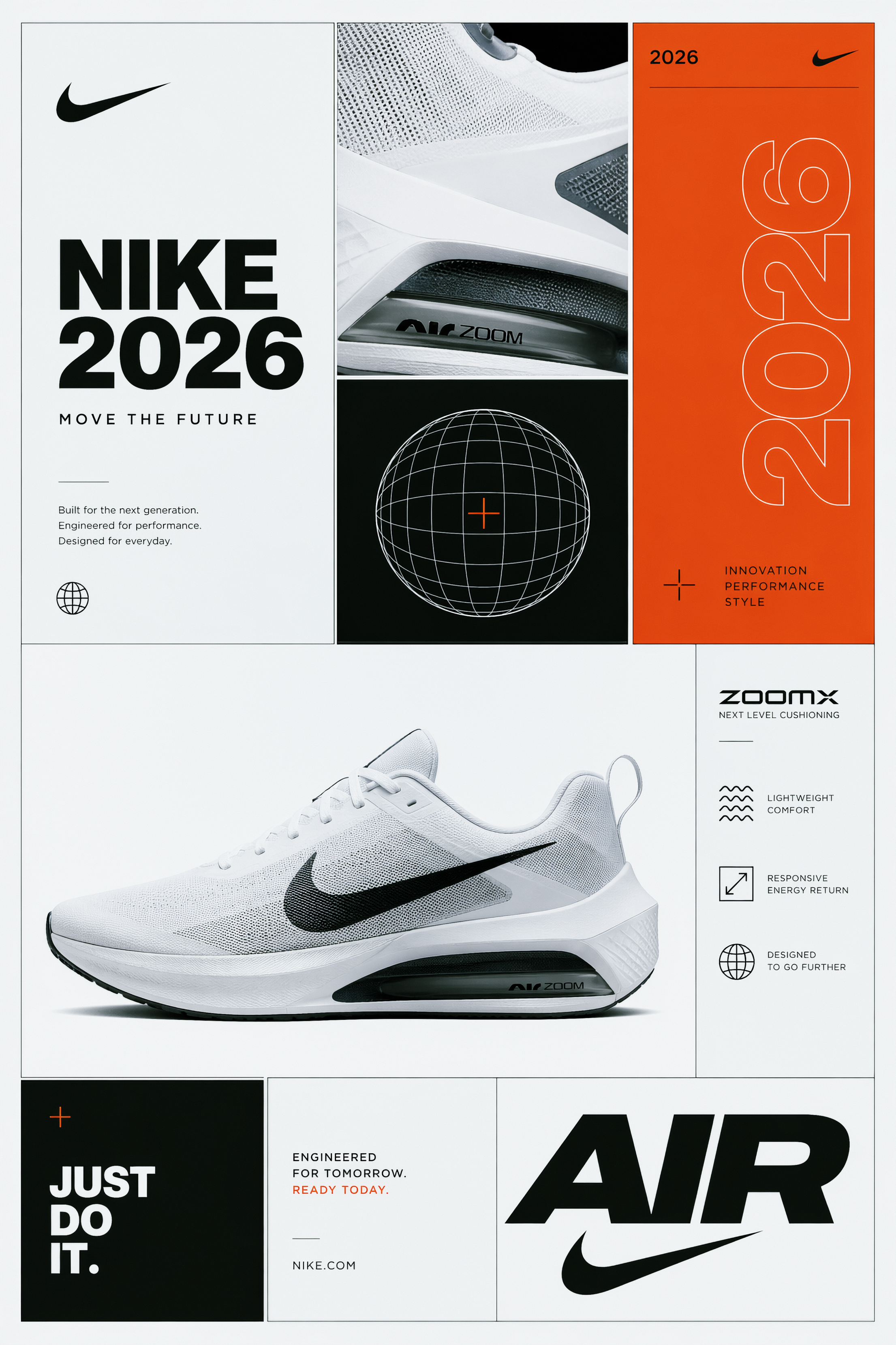 poster NIKE branding design dribbble graphic design illustration logo poster typography ui vector