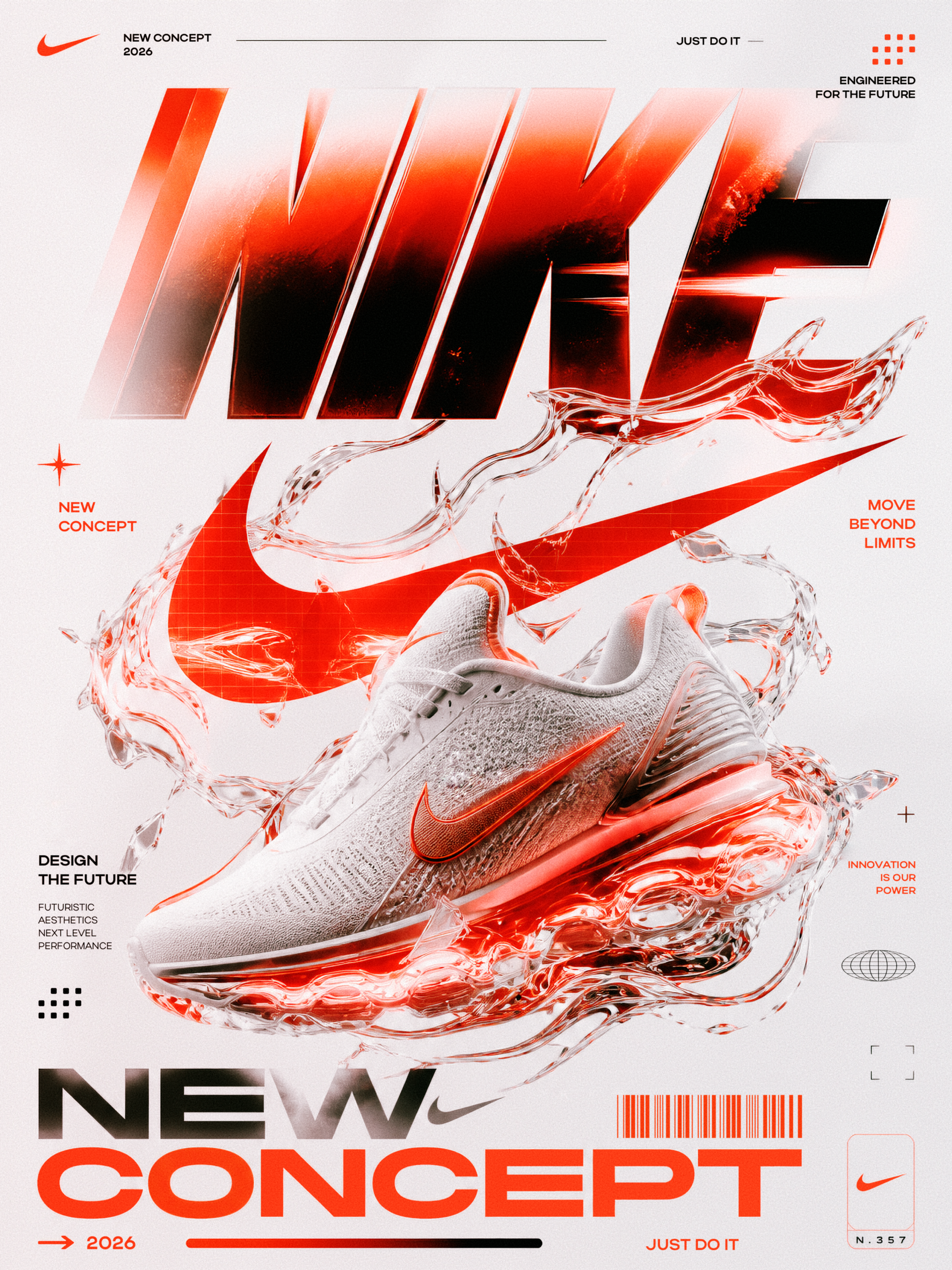 poster NIKE branding design dribbble graphic design illustration logo poster typography ui vector