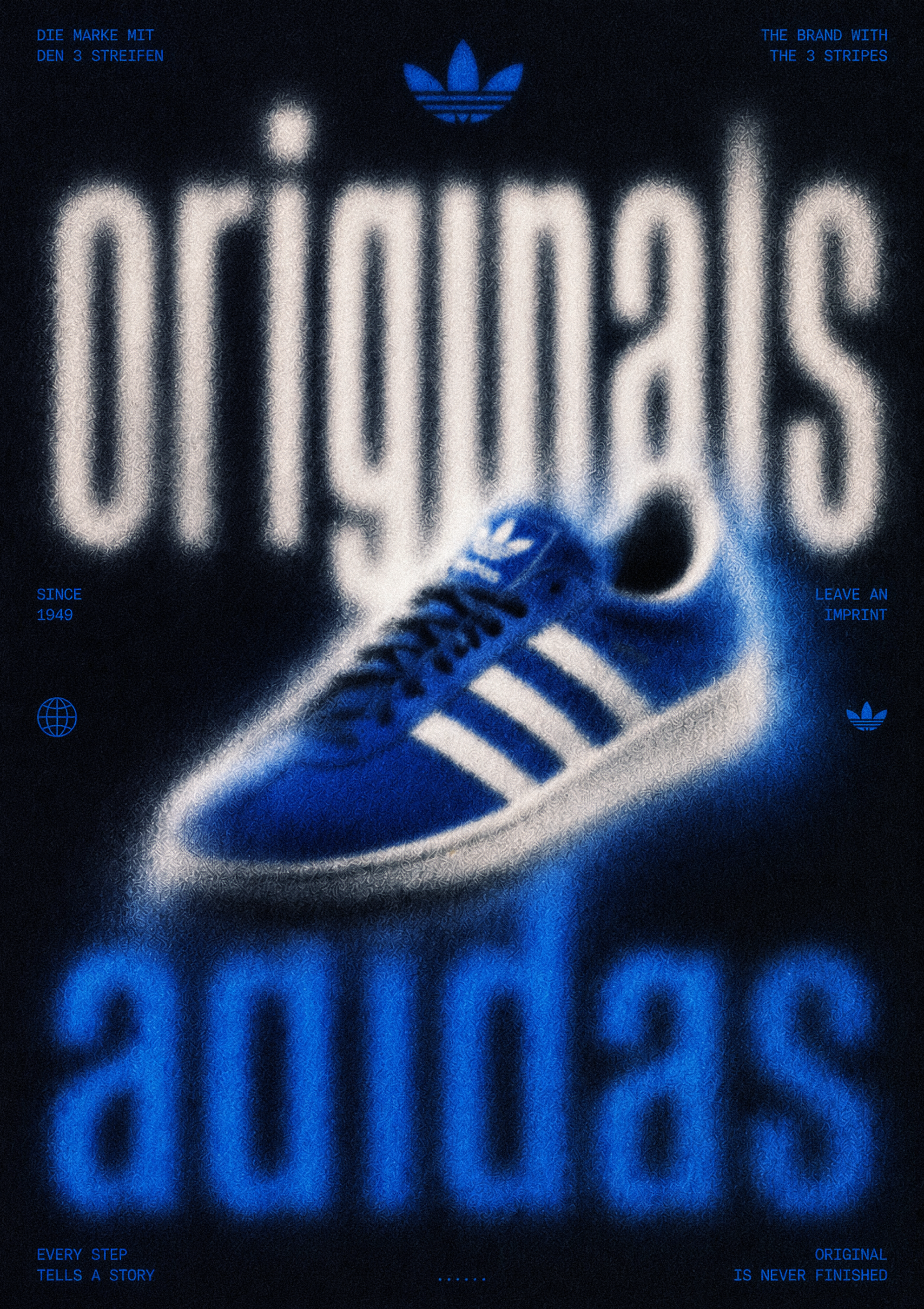 poster ADIDAS branding design dribbble graphic design illustration logo poster typography ui vector