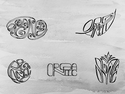Organic design typography