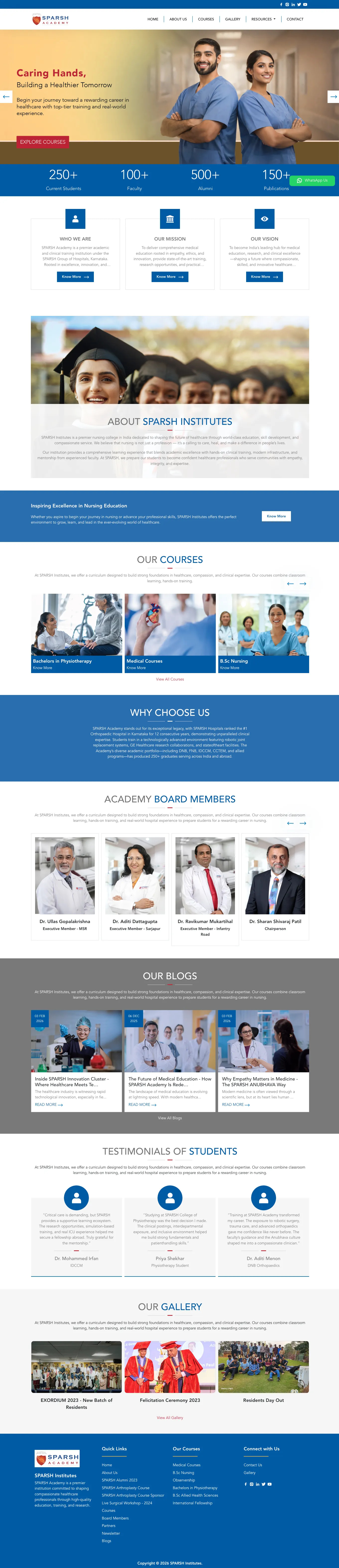 SPARSH Institues branding custom php template design drupal custom theme graphic design illustration logo php custom template ui wordpress custom theme