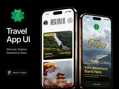 Tripzy - Travel Itinerary Planner Mobile App Design. app design booking app branding creative direction design dribbble shot editorial design figma graphic design illustration logo mobile app design motion graphics product design travel app travel planner travel ui ui ui design ux design