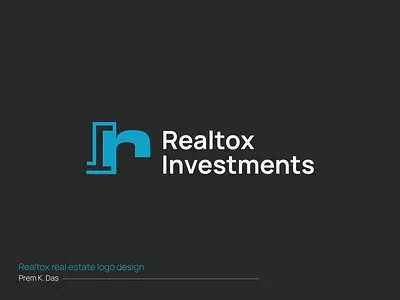 Realtox Investments — Real Estate Logo Design. architecture bluecolor brandidentity branding building dribbble graphic design investment logo logodesign minimalistic realestate realtox rletter rletterlogo