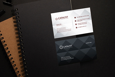 CATALYST BUSINESS CARD branding businesscard card design graphic design illustration logo ui ux web design web development wordpress