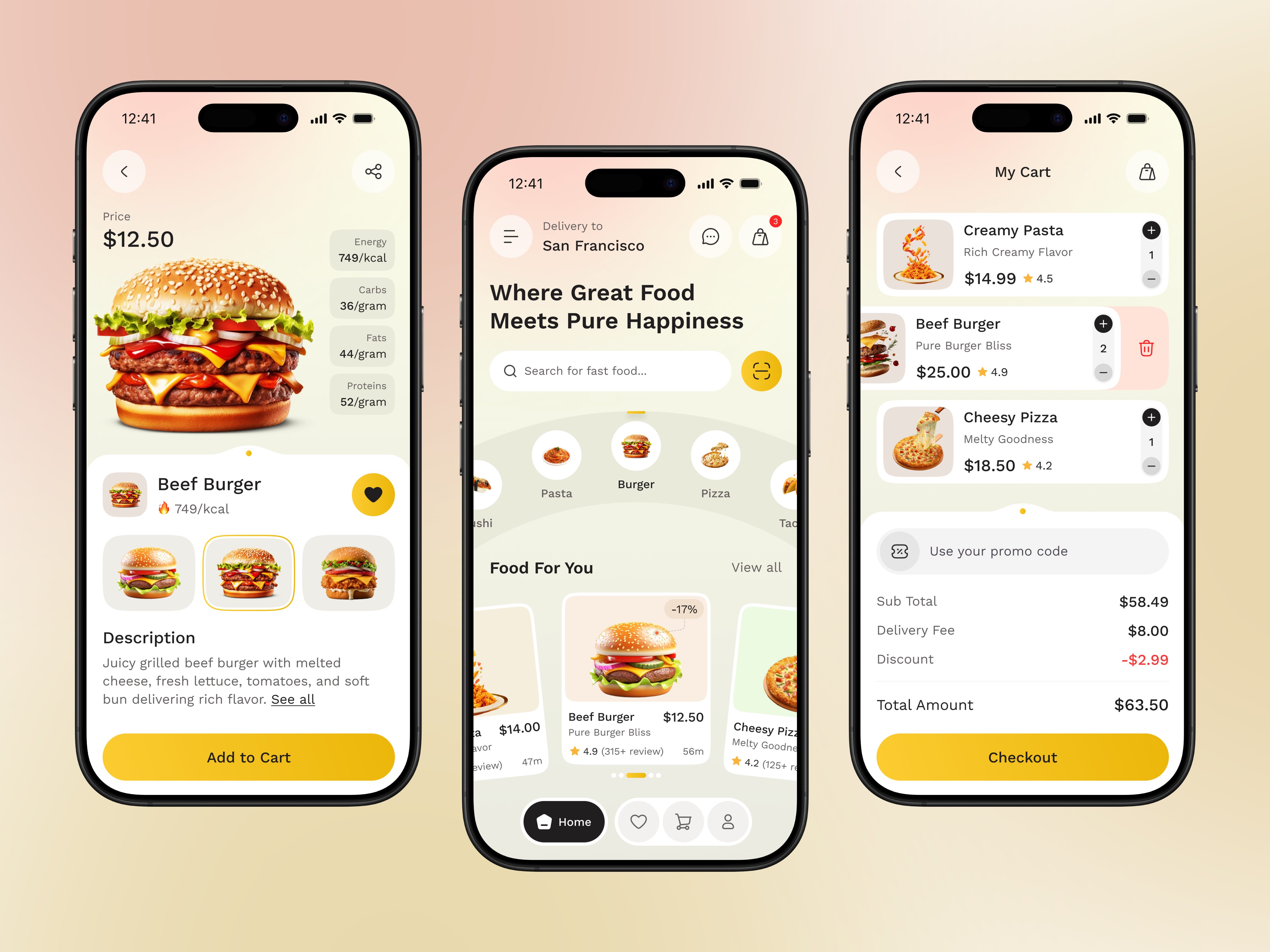 Restaurant Delivery Service Mobile App Design app design delivery app design ecommerce app food app food delivery food ordering mobile mobile app mobile app design mobile ui product design restaurant app saas design service uiux user interface web