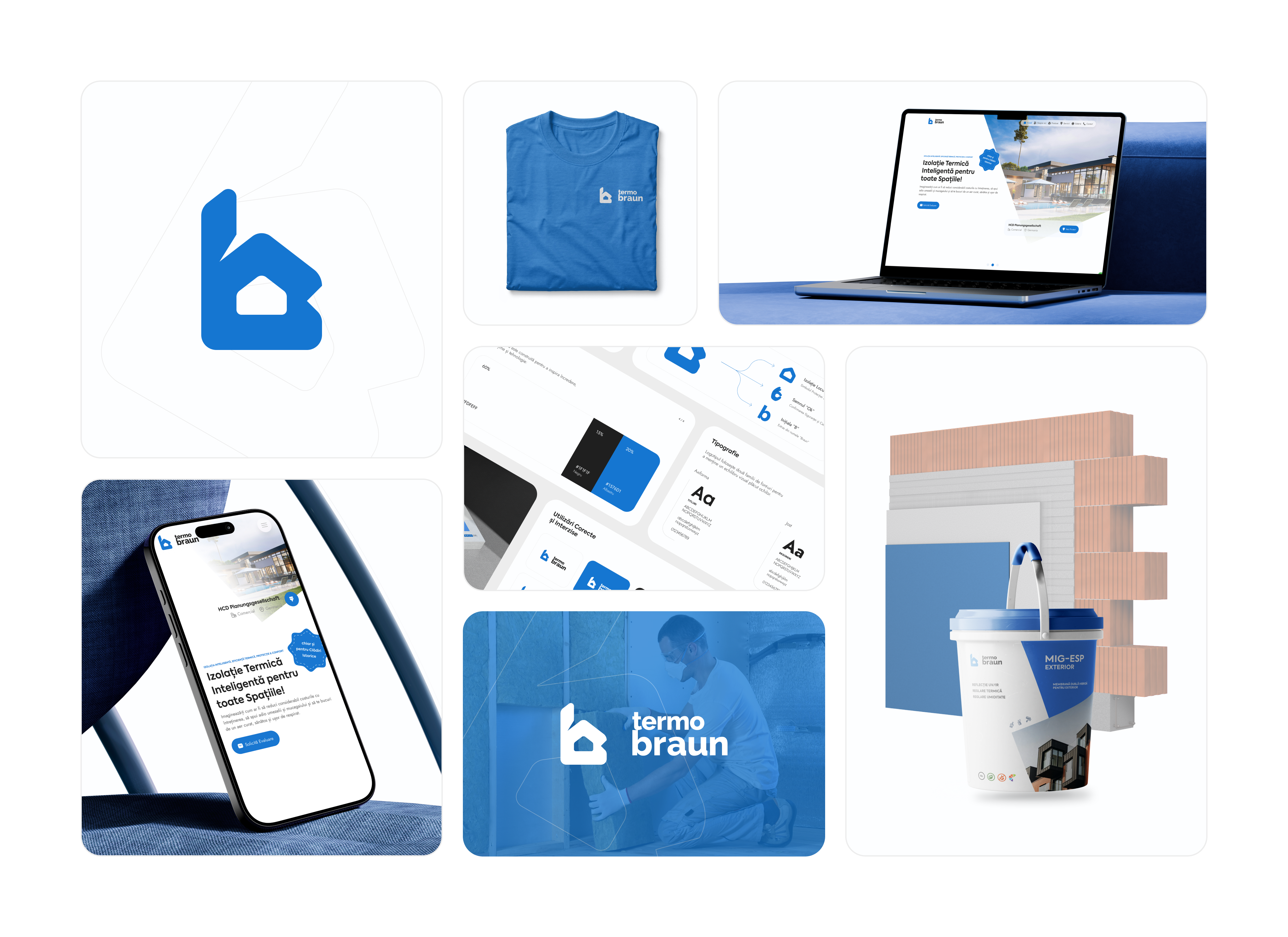 Termo Braun — Intelligent Thermal Insulation — Brand Identity brand identity house insulation logo minimalist product design thermal insulation web design