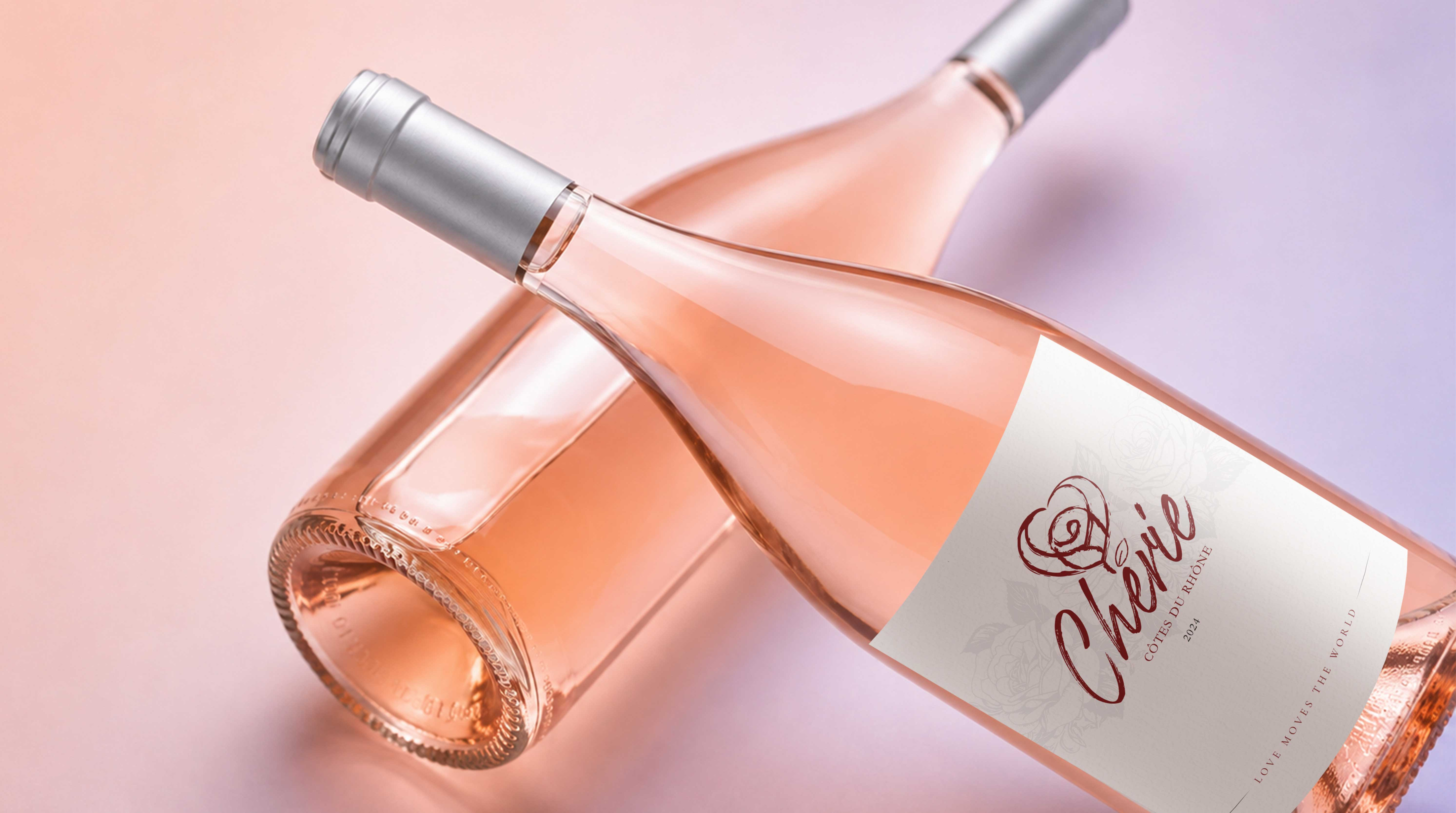 Chérie Côtes du Rhône – Wine Label & Packaging Design