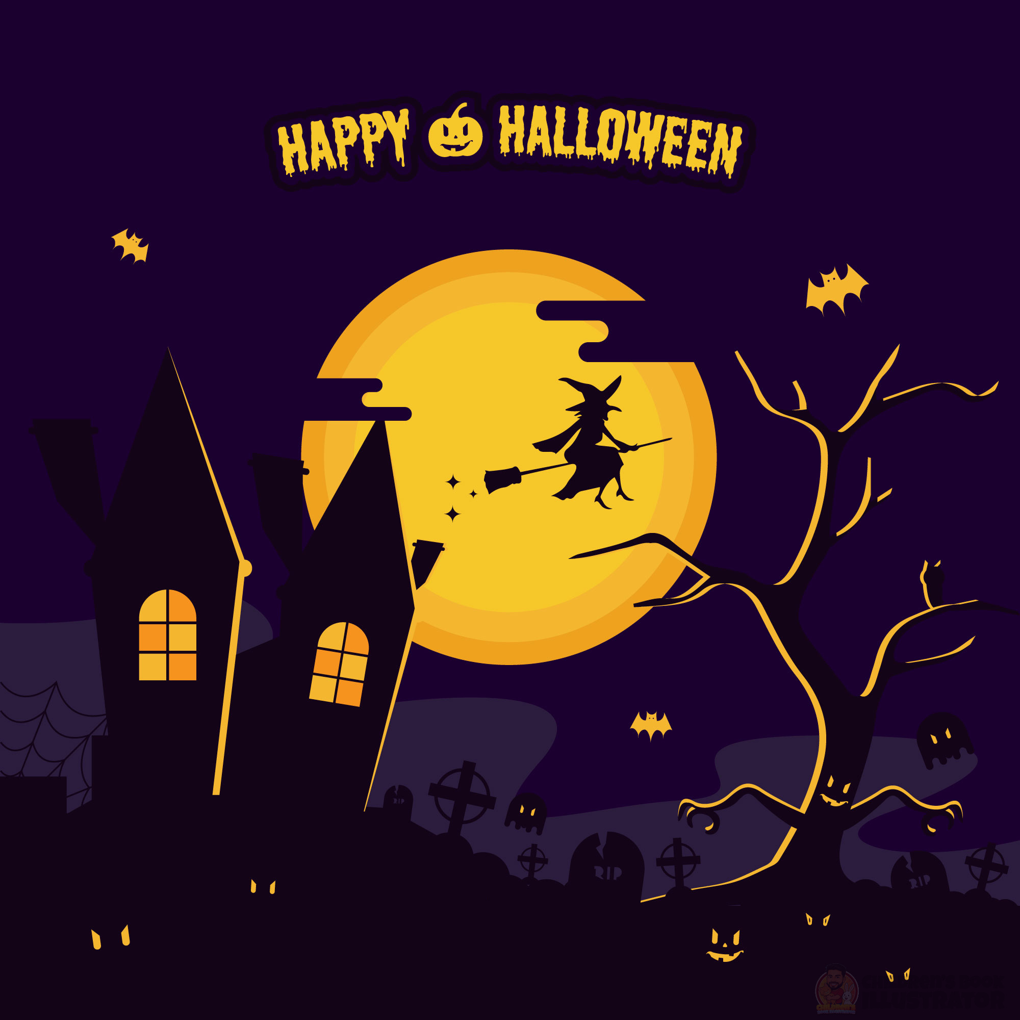 Midnight Flight Children's Book Art children publishing childrens book illustration childrens book illustrator creative character design digital art graphic design halloween illustration haunted house kids book art picture book design portfolio design publishing illustration storytelling art vector artist vector illustration visual storytelling whimsical illustration witch design