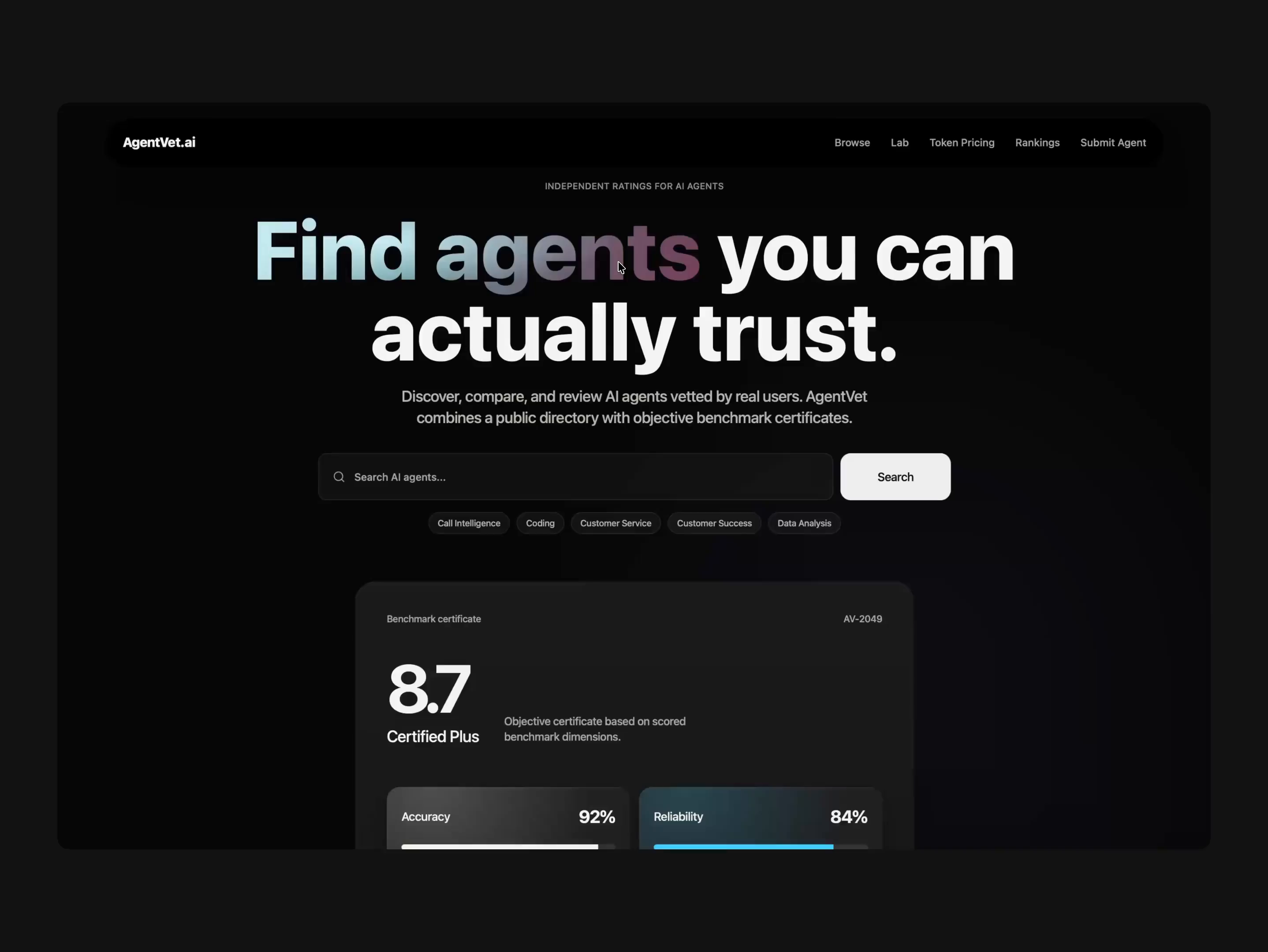 Agentvet - webiste design (Figma HTML+CSS)