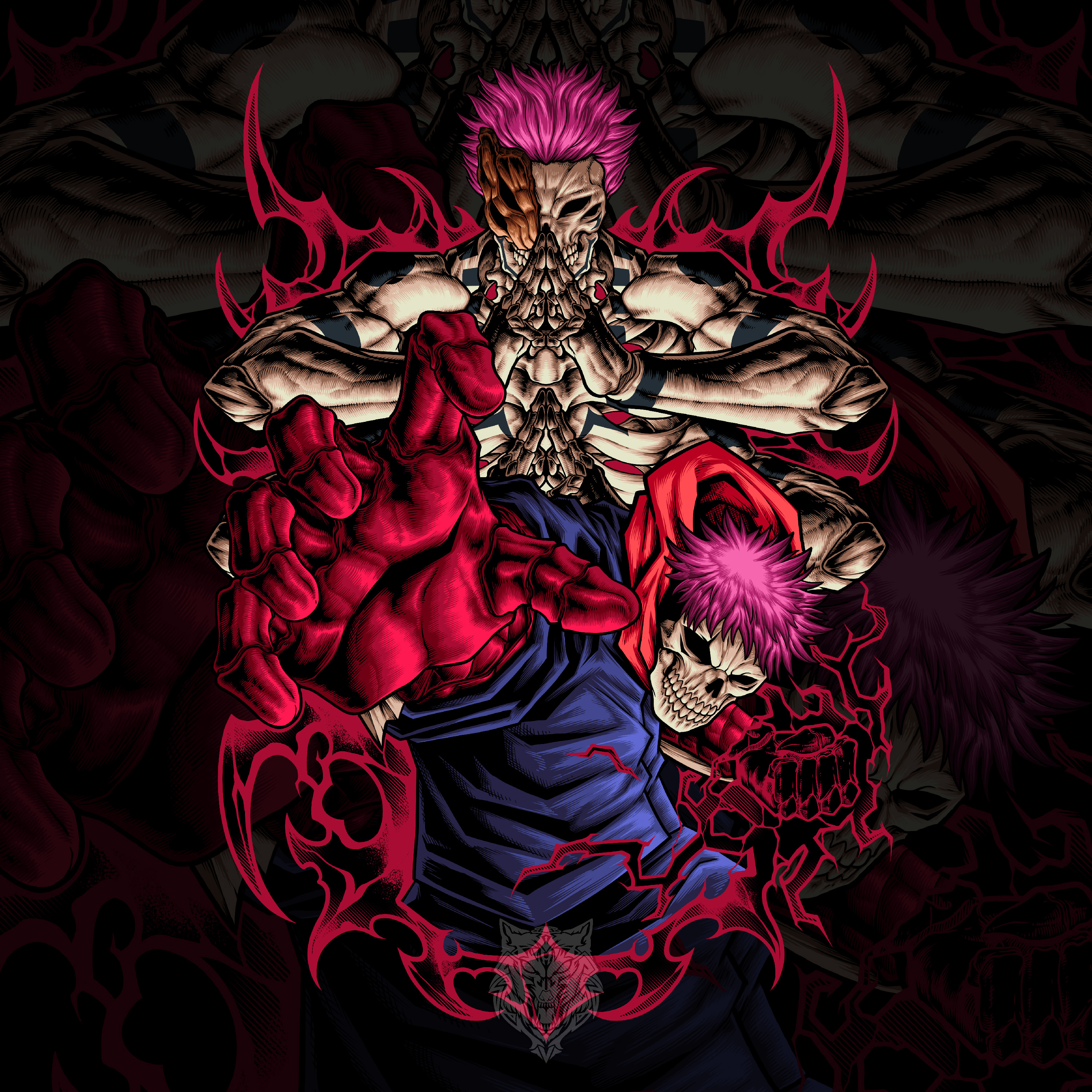 Cursed Vessel - Clothing project anime apparel apparel design art artwork brand branding clothing dark art design graphic design illustration logo streetwear t shirt visual art