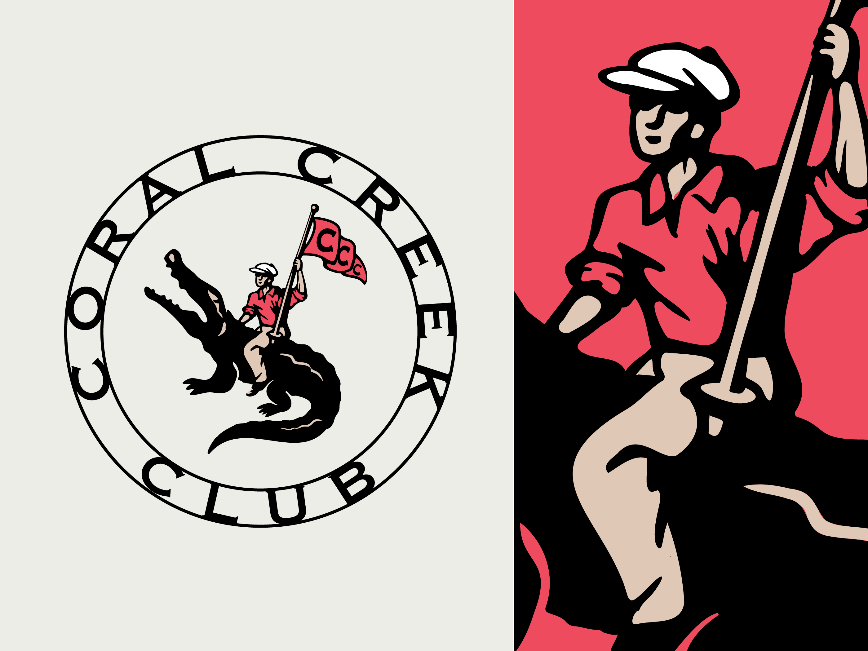 Clothing Design: Retro Illustrated Golf Badge