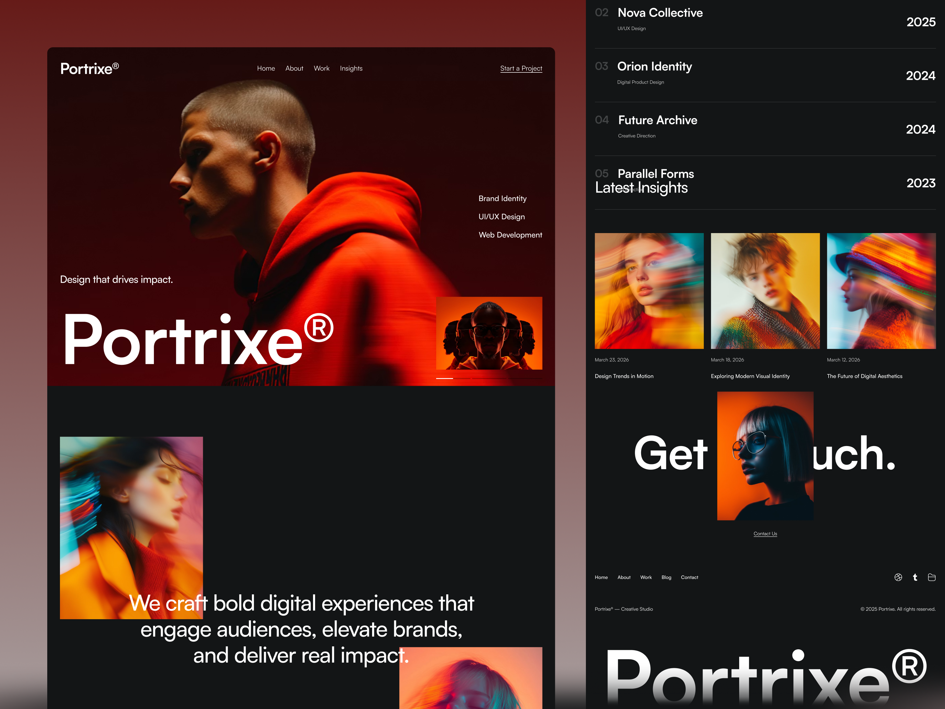 Portrixe — Personal Portfolio & Agency