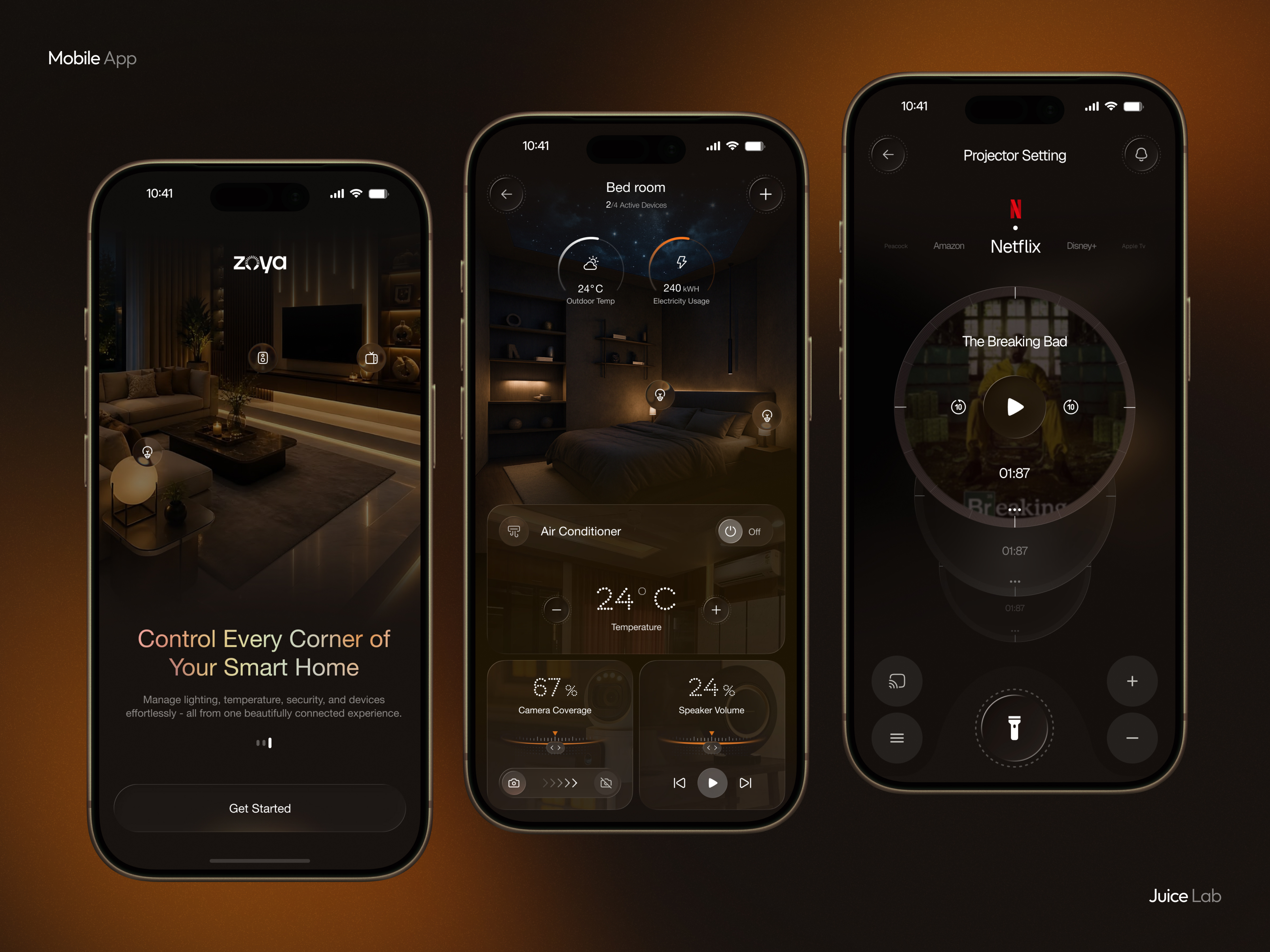 Smart Home Automation Mobile App UI