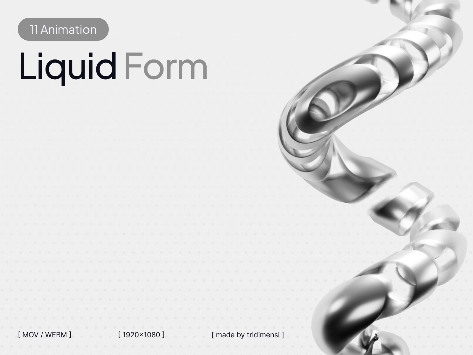 Liquid Form 3D Animation