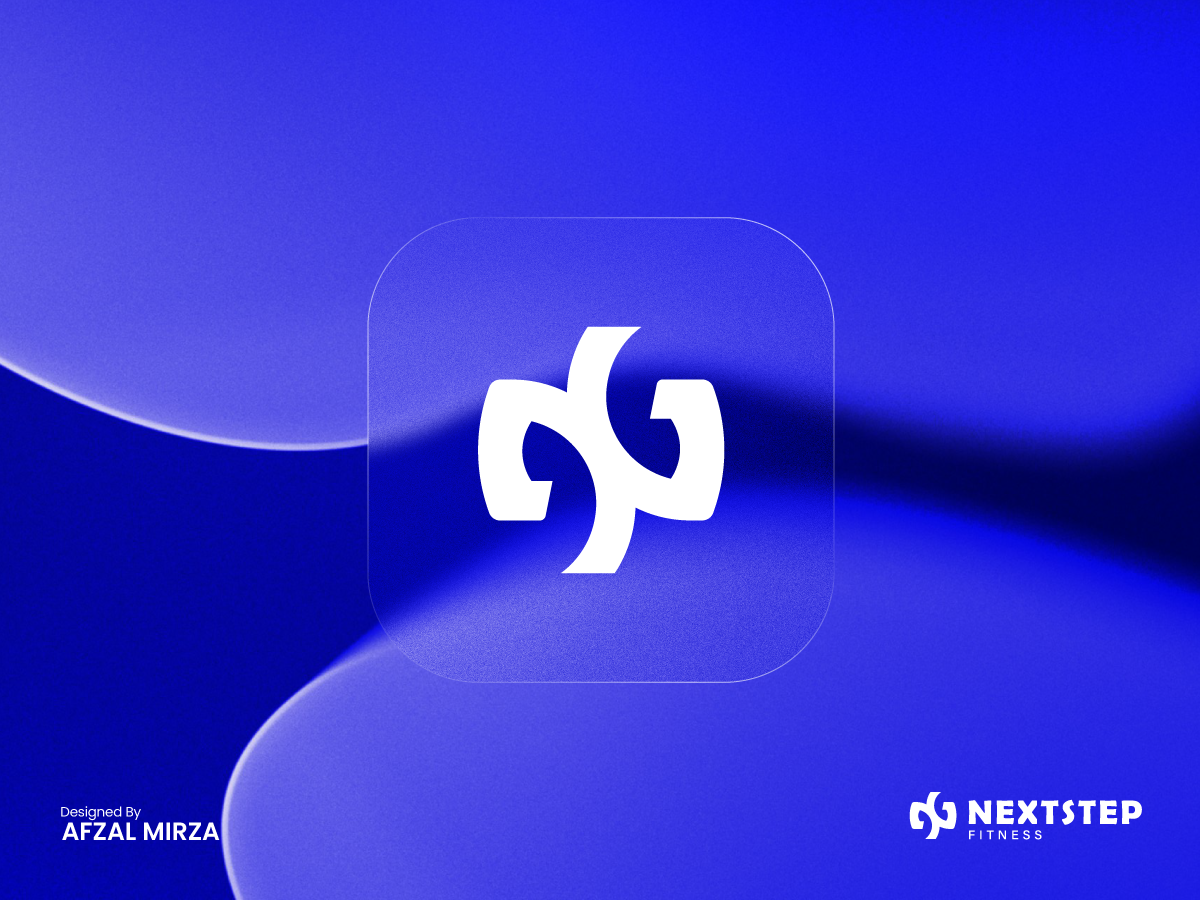 NextStep Fitness — Logo Design & Brand Identity branding fitness club logo fitness logo graphic design gym logo health care logo logo logo design