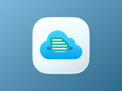 Cloud Docs! app brand branding cloud clouds data design doc docs figma file icon illustration ios logo mark paper saas startup symbol