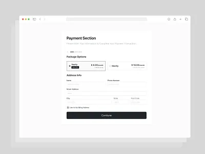 Checkout Page checkout payment ui web