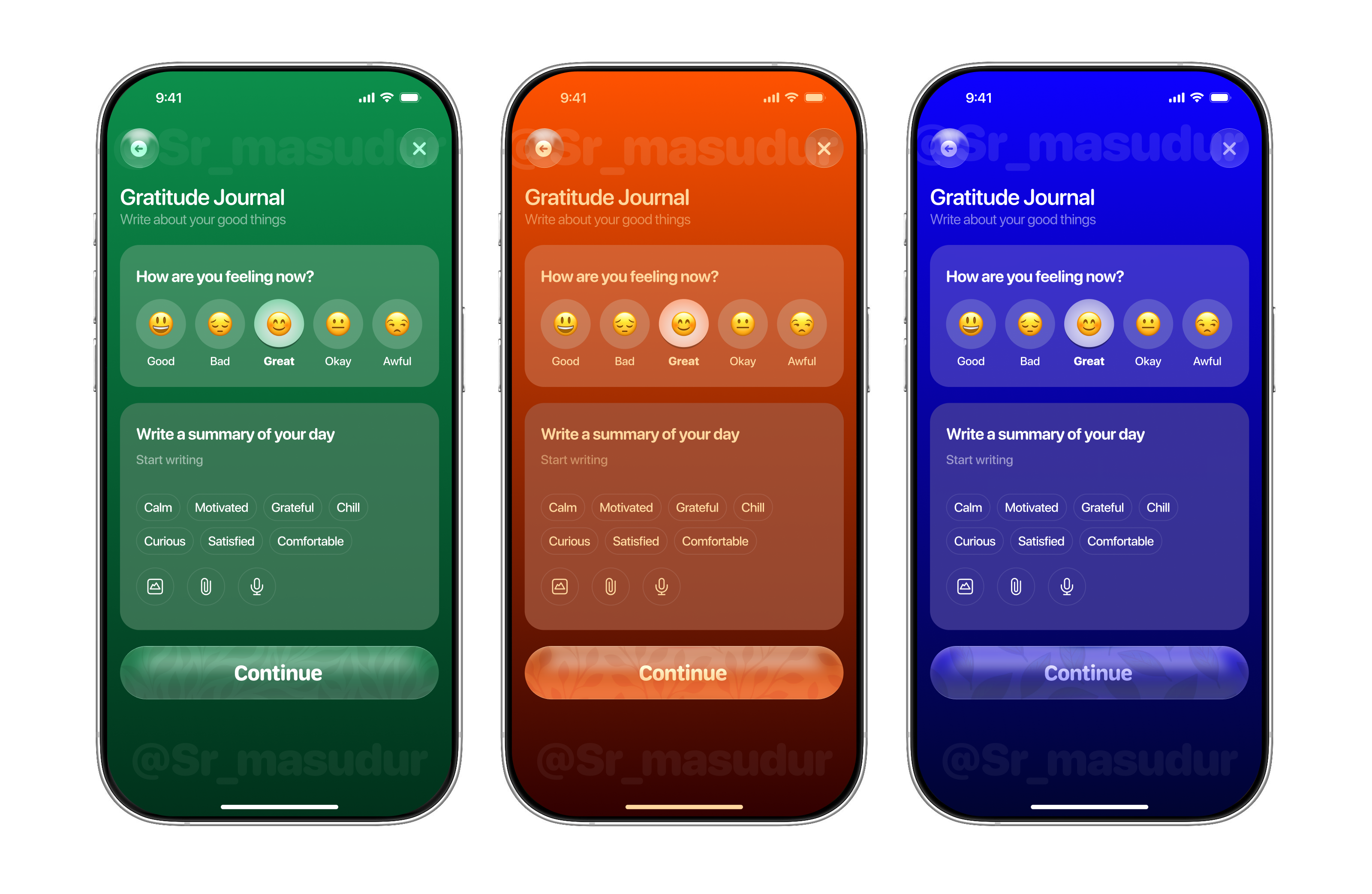 Mental health app design ai health app design breathing exercises daily mood tracking emotional check ins gratitude app design gratitude health app gratitude practices gratitude prompts journal app journal app design mental health app ai mental health app ai assistant mood tracking app mood tracking app design stress management wellness app