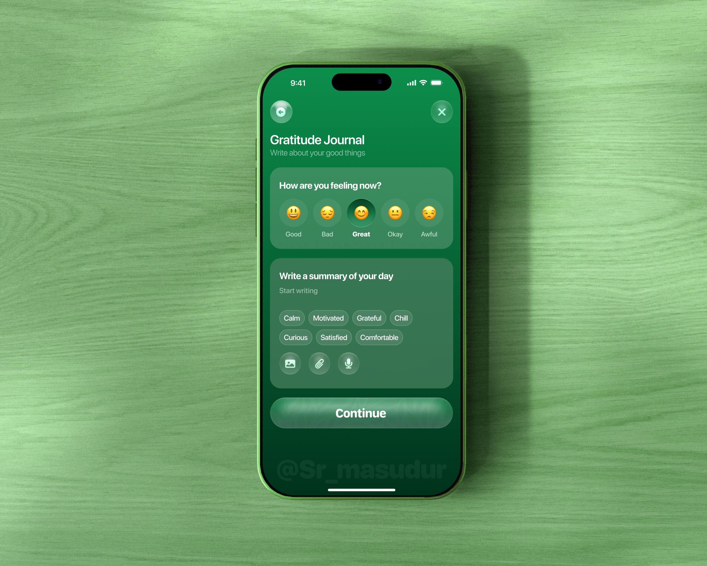 Mental health app design ai health app design breathing exercises daily mood tracking emotional check ins gratitude app design gratitude health app gratitude practices gratitude prompts journal app journal app design mental health app ai mental health app ai assistant mood tracking app mood tracking app design stress management wellness app