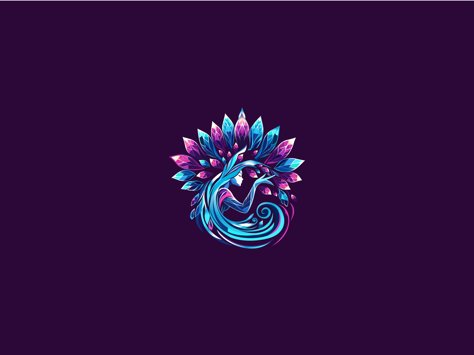 Crystal Women Tree Logo | Elegant Feminine Brand Identity Logo. beauty logo brand identity branding crystal logo crystal tree custom logo elegant logo feminine brand feminine logo logo design logo mark luxury logo modern logo nature logo premium logo tree logo vector logo visual identity wellness logo women logo