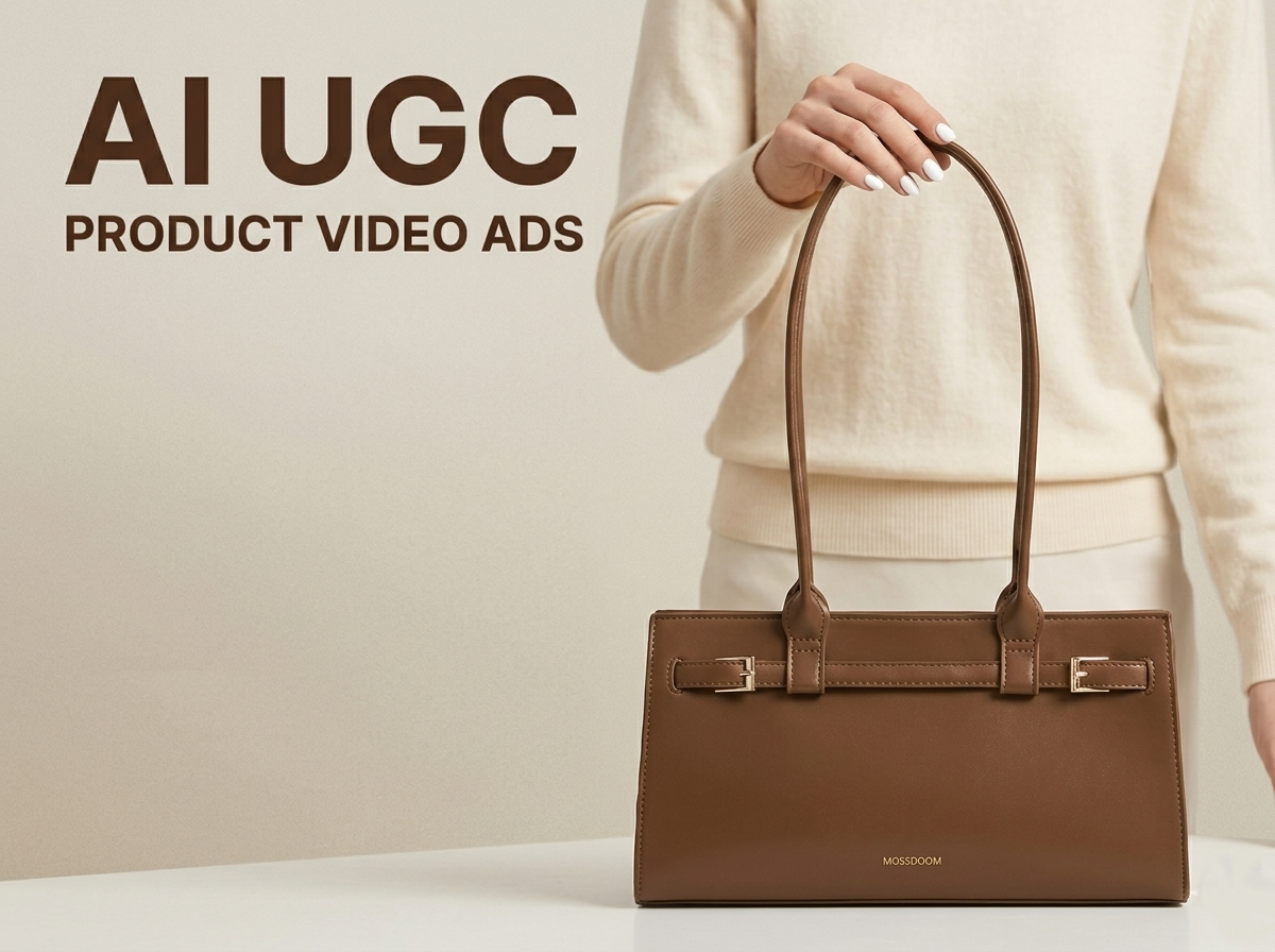 AI UGC Product Video - Brown Retro Shoulder Bag ai generated ai ugc video ai video commercial advertising creative portfolio digital advertising ecommerce fashion accessory fashion marketing lifestyle content product showcase product video retro bag shoulder bag social media marketing ugc video