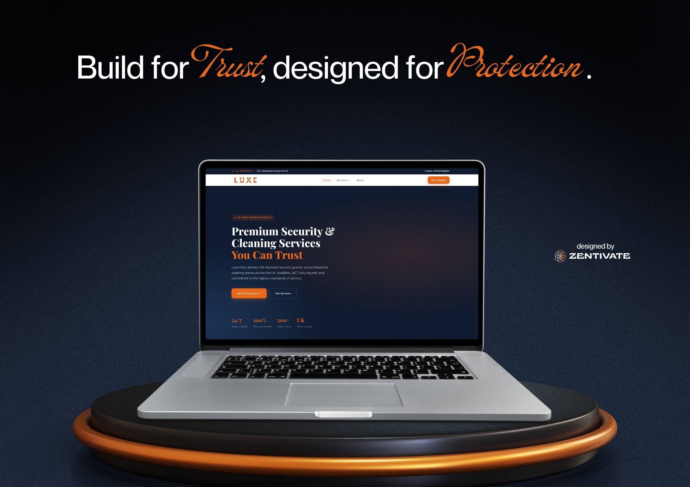 Modern Security & Cleaning Services Web Experience 3d 3dwebsite animation branding business website design dribbble ecommerce graphic design illustration inspiration logo responsivedesign ui ux webdesign